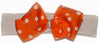 Orange polka dot headband