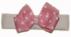 pink polka dot headband